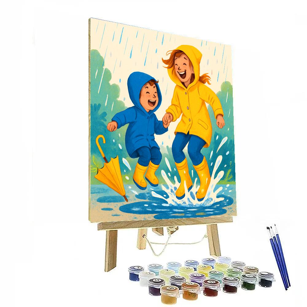 Puddle Jumping Together Numbered painting kits