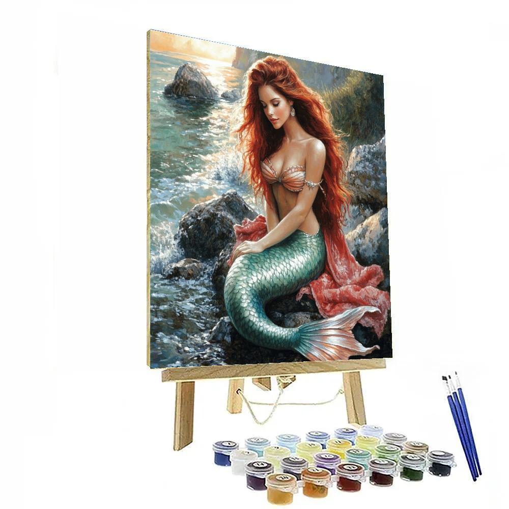 John William Waterhouse Inspired Mermaid DIY paint by numbers