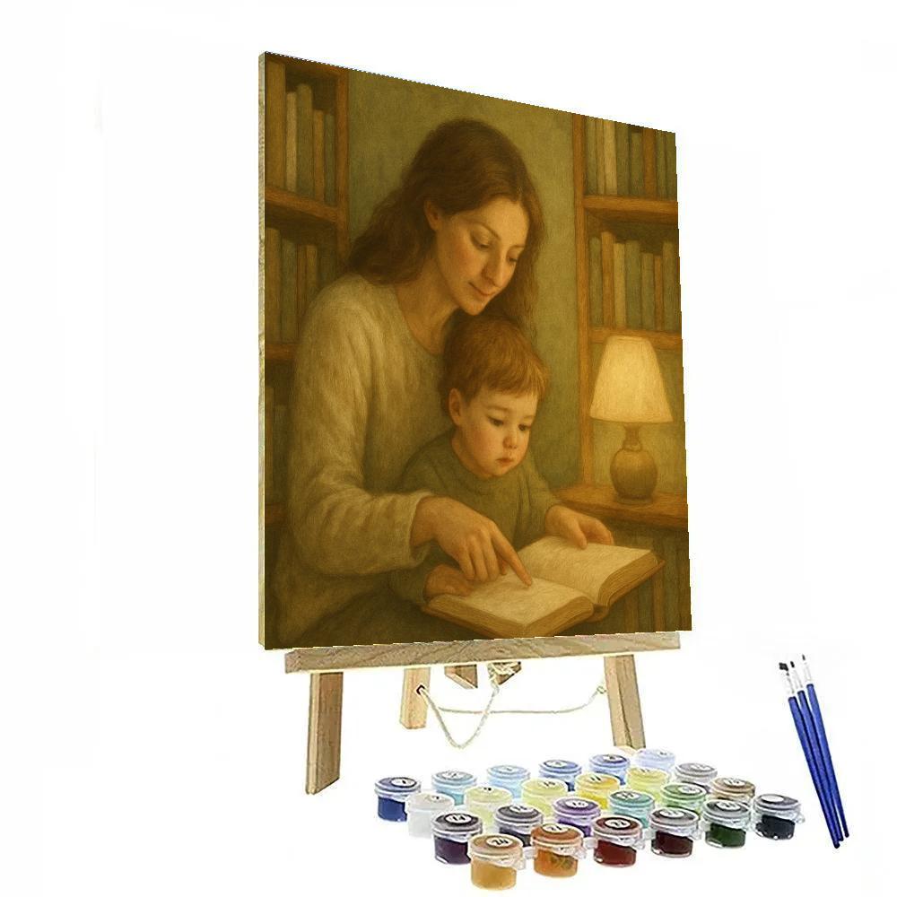 Library Nook Whisper painting number kit