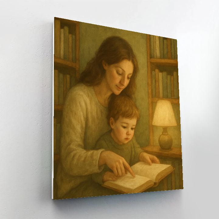 Library Nook Whisper painting number kit