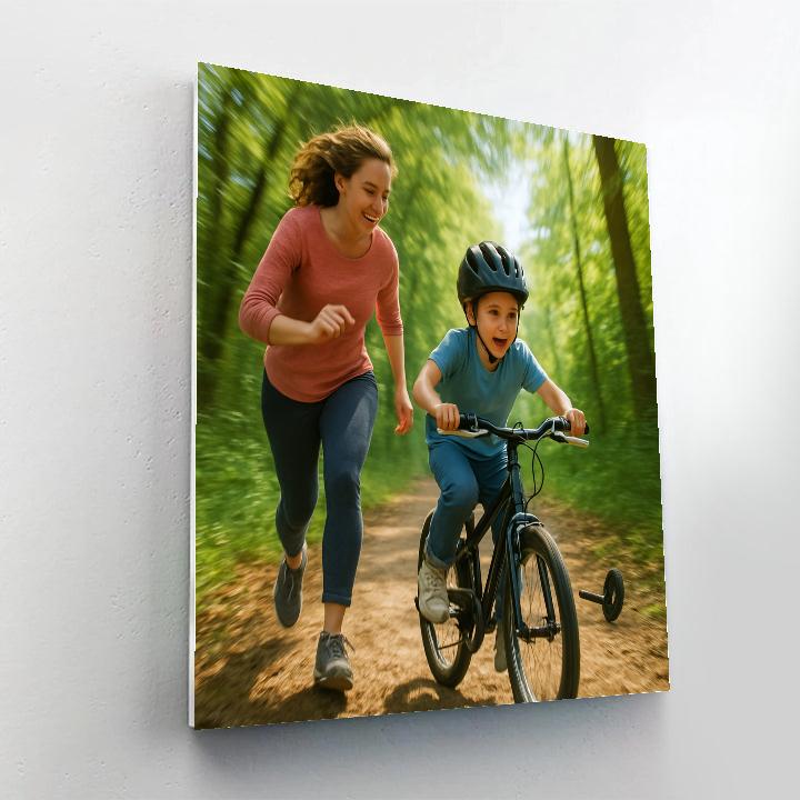 Bike Trail Teachathon painting number kit