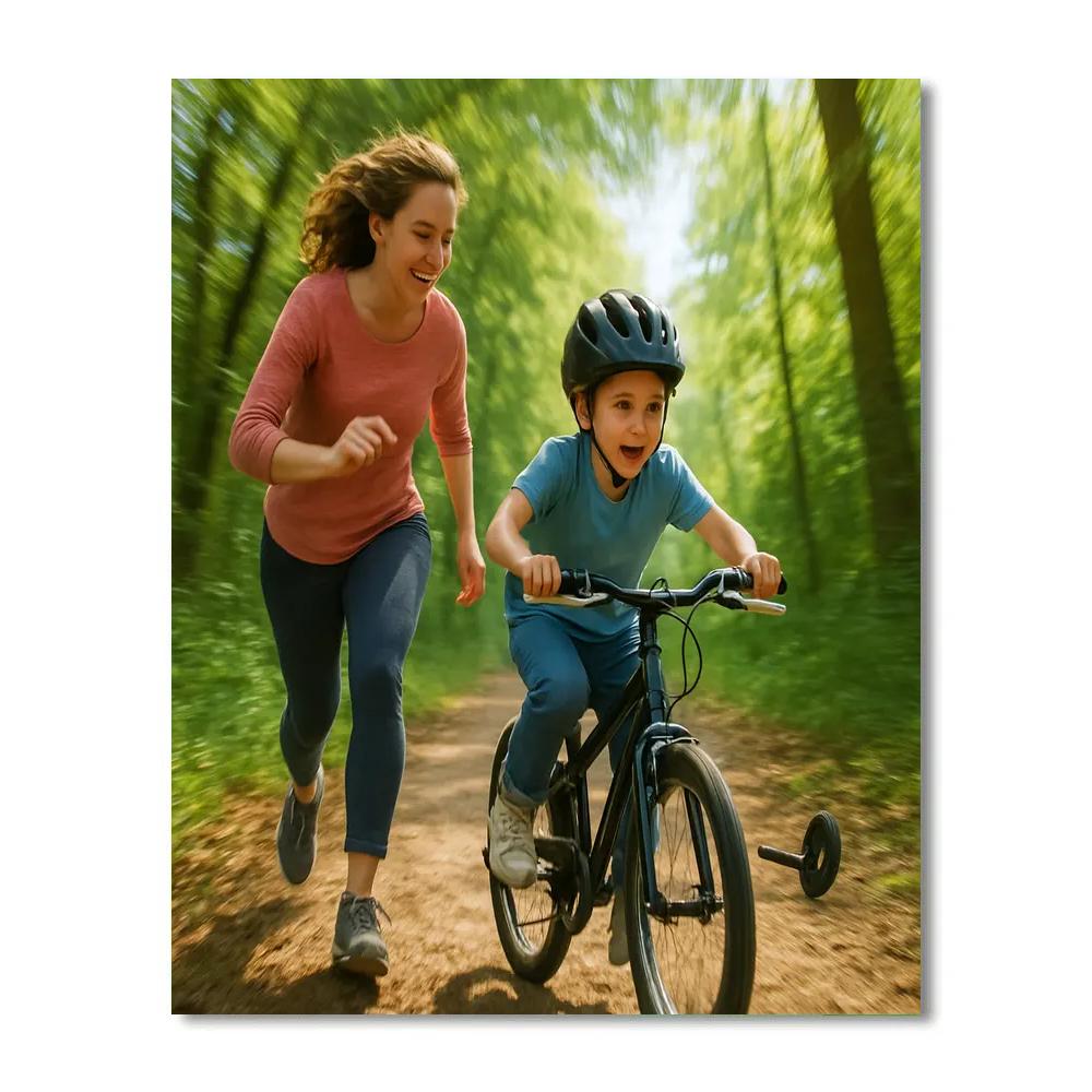 Bike Trail Teachathon painting number kit