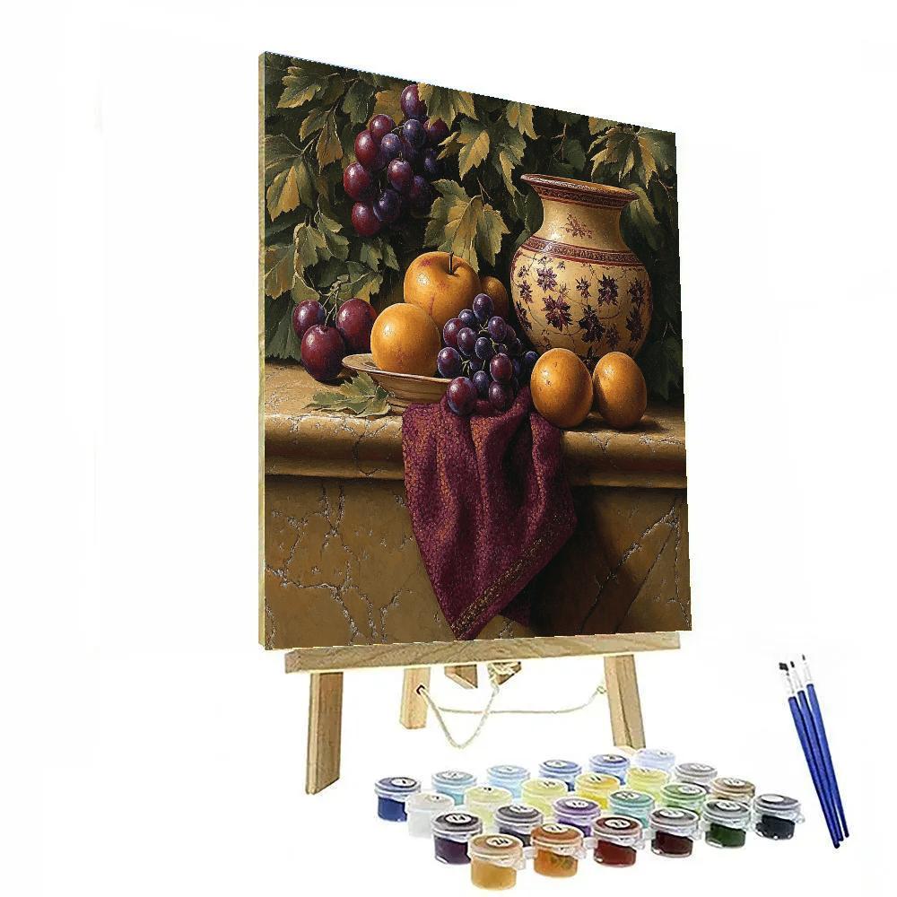 Francisco De Zurbaran Inspired Still Life With Fruit Paint by numbers kits