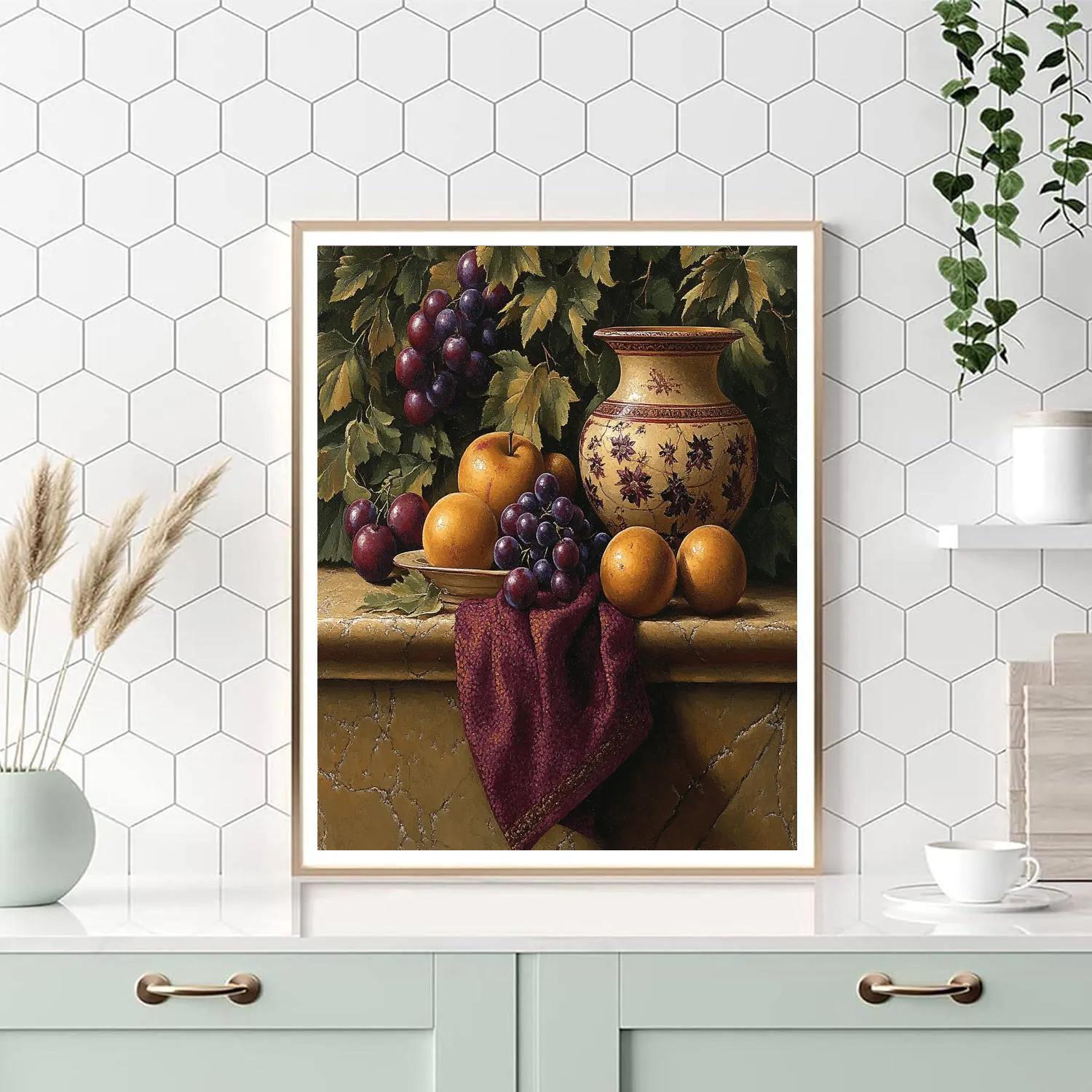 Francisco De Zurbaran Inspired Still Life With Fruit Paint by numbers kits