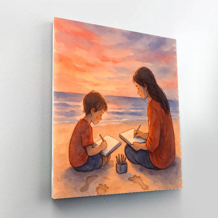 Shared Sketchbook Sunset paint by color