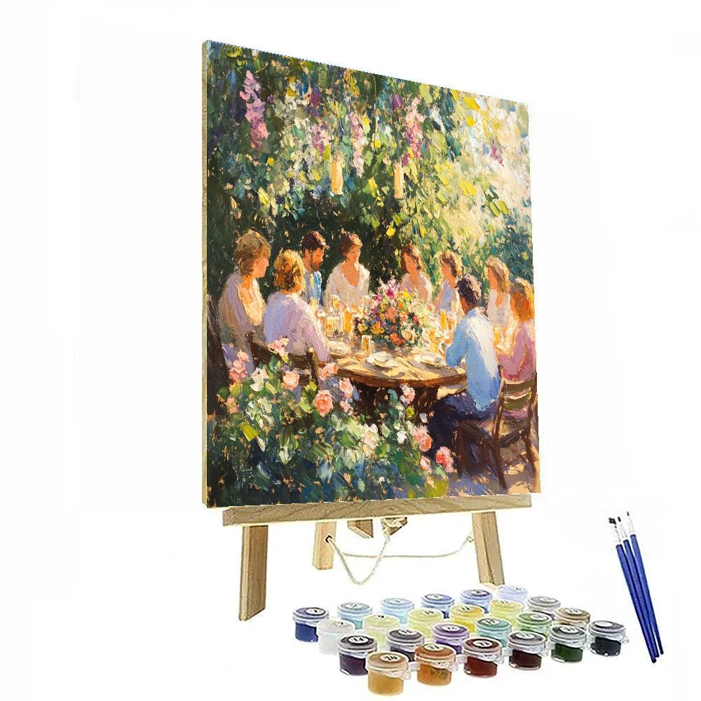 Auguste Renoir Inspired Garden Brunch paint by color