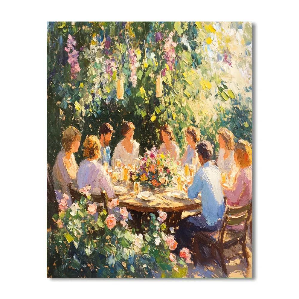 Auguste Renoir Inspired Garden Brunch paint by color