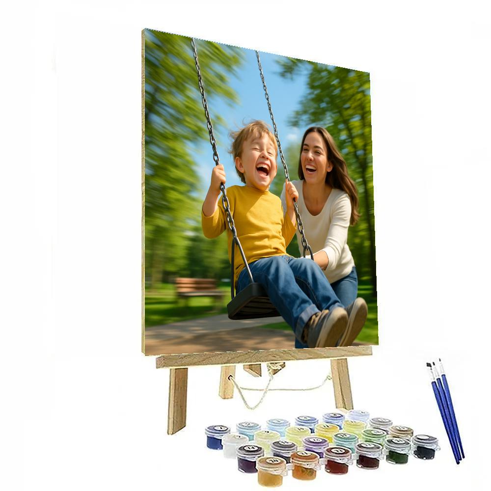 Playground Swing Push Painting by numbers kit