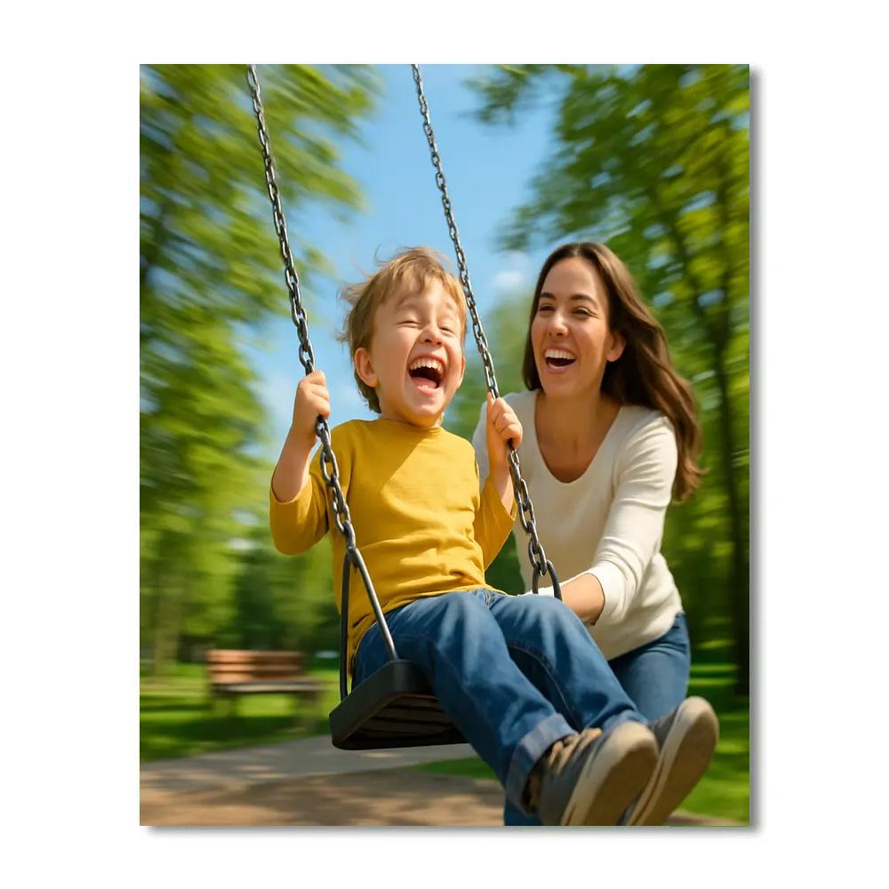 Playground Swing Push Painting by numbers kit