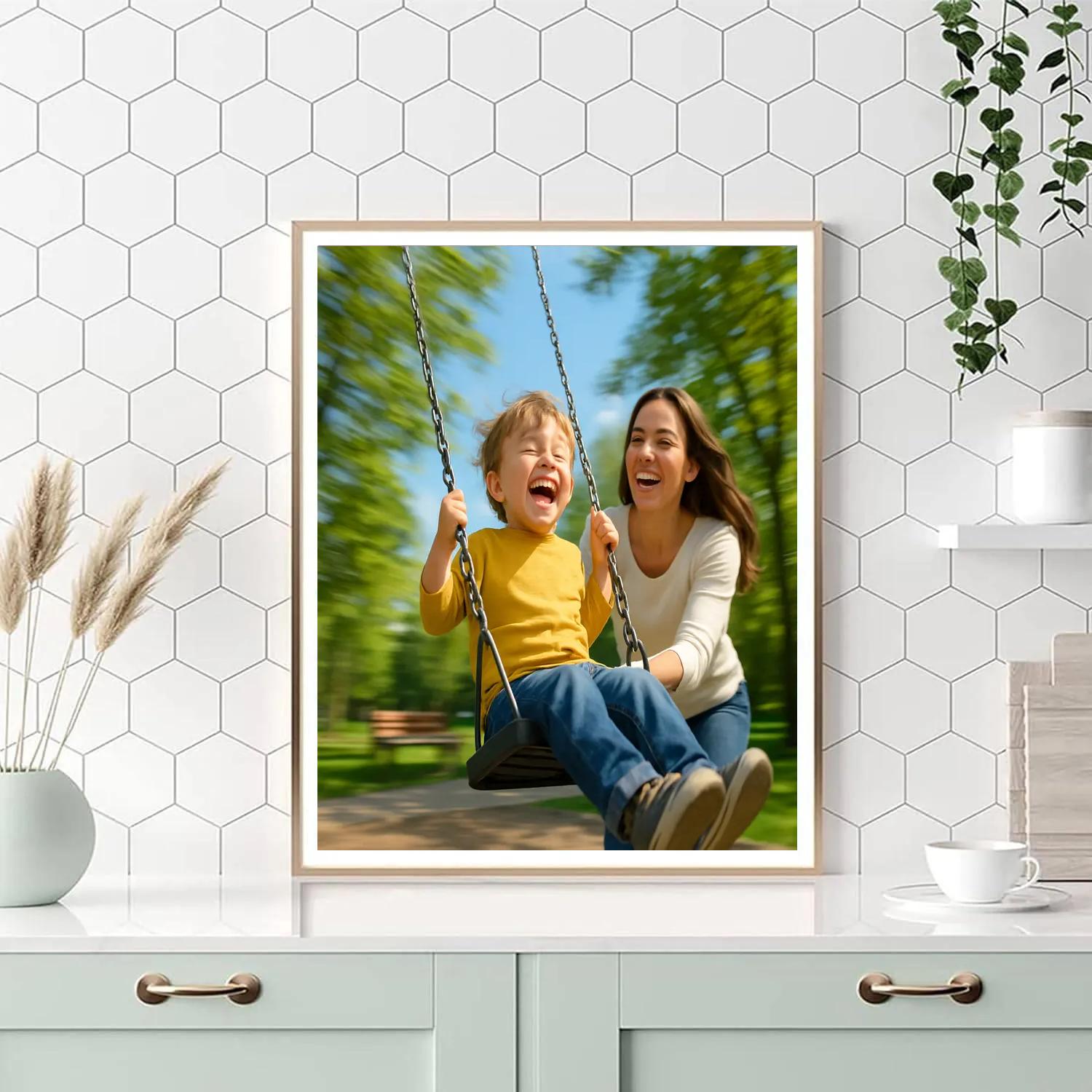 Playground Swing Push Painting by numbers kit