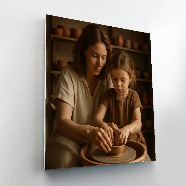 Mom And Me Pottery Class DIY paint by numbers