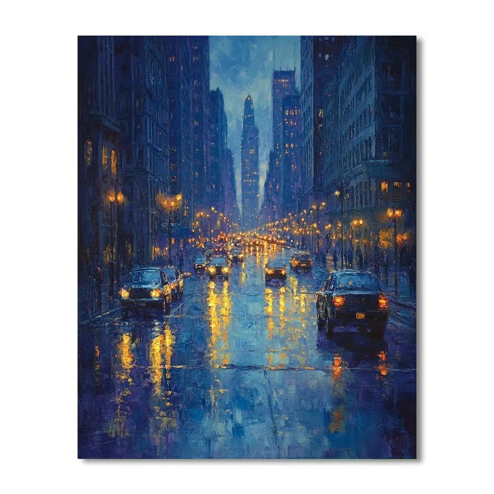 Édouard Manet Inspired City Lights Paint by numbers kits