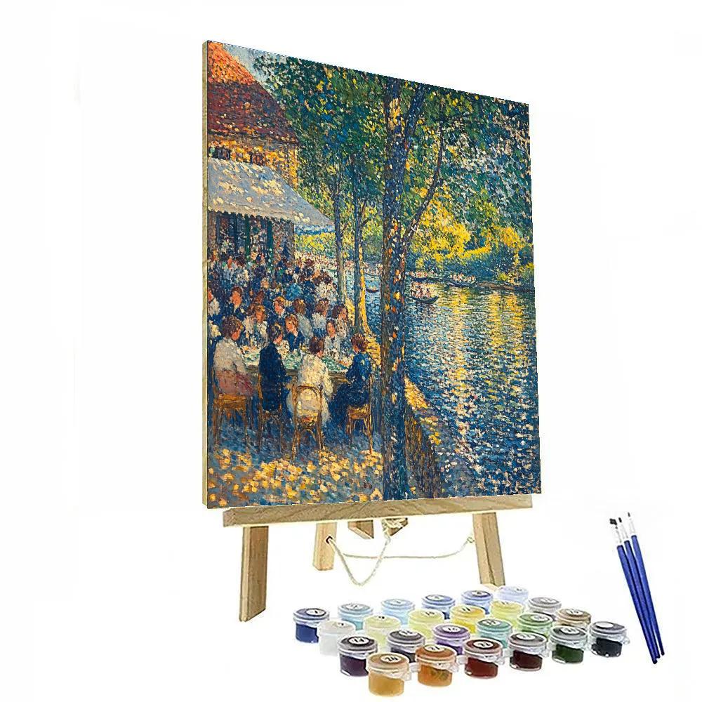 Georges Seurat Inspired Riverside Picnic Painting by numbers kit
