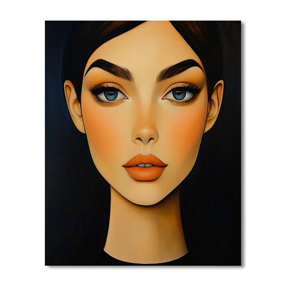 Amedeo Modigliani Inspired Portrait Of A Woman Paint by numbers kits