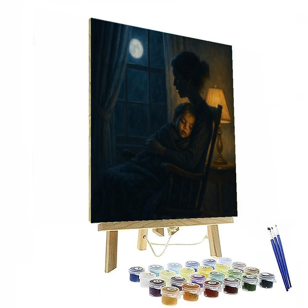 Bedtime Lullaby By Window Number painting