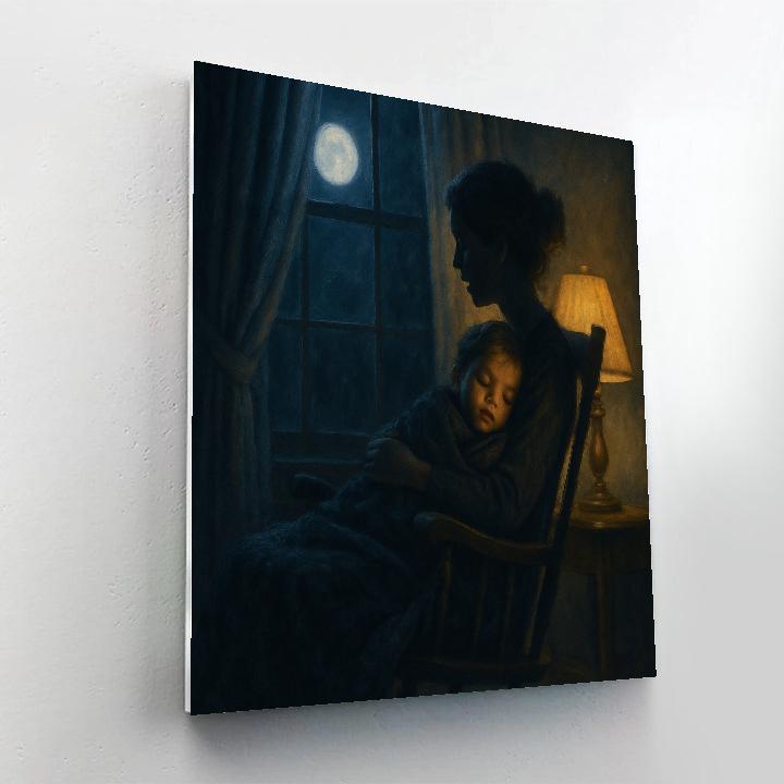 Bedtime Lullaby By Window Number painting