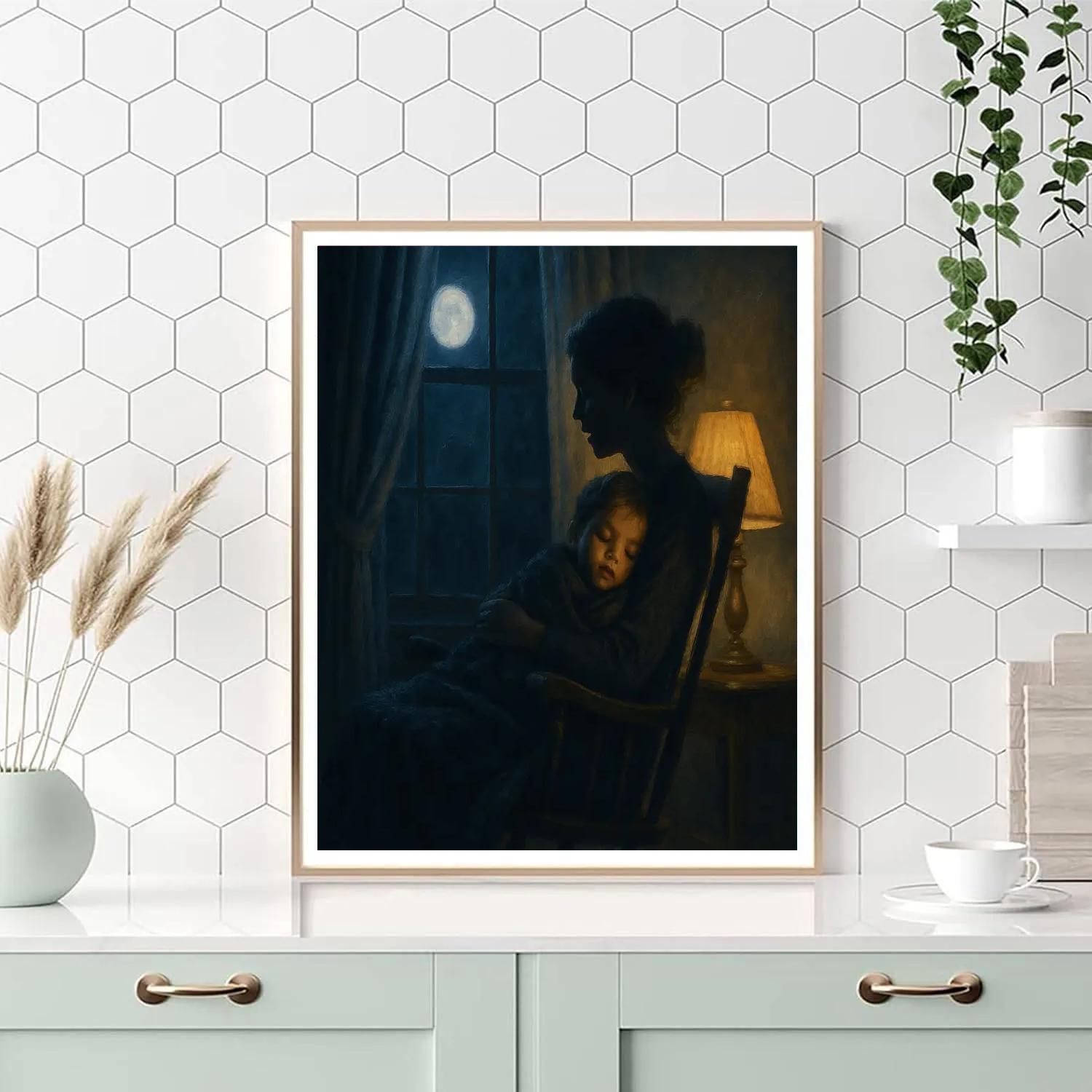 Bedtime Lullaby By Window Number painting