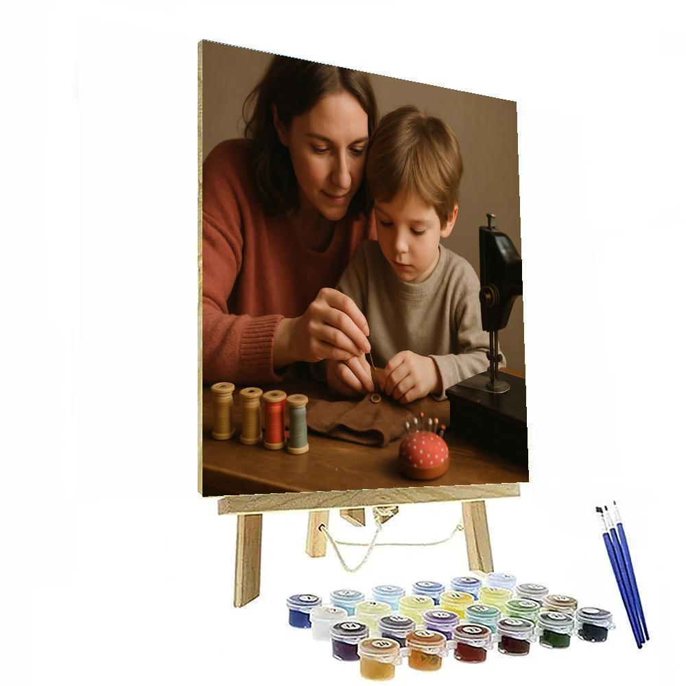 Mom And Me Sewing Circle DIY paint by numbers