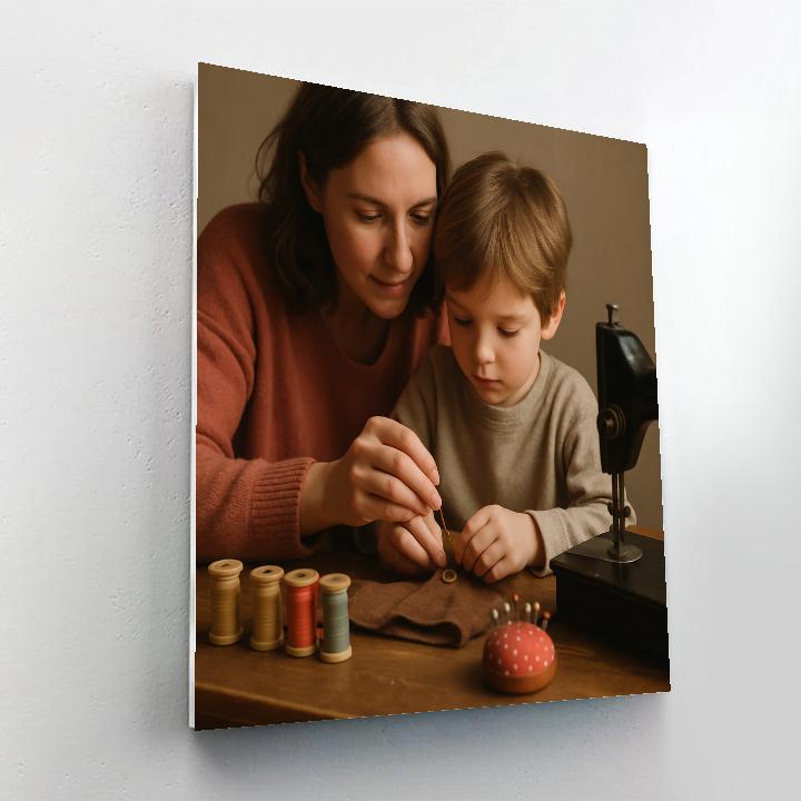 Mom And Me Sewing Circle DIY paint by numbers