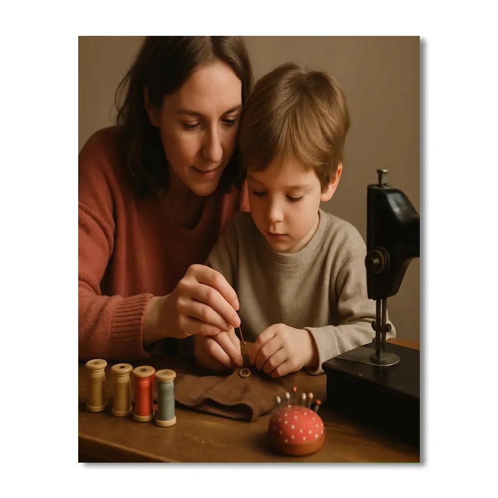 Mom And Me Sewing Circle DIY paint by numbers