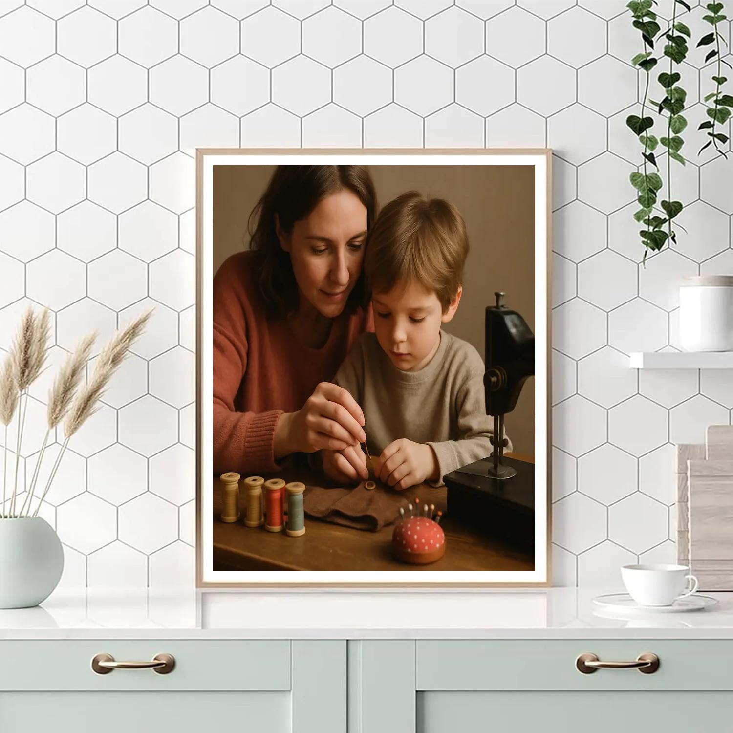Mom And Me Sewing Circle DIY paint by numbers