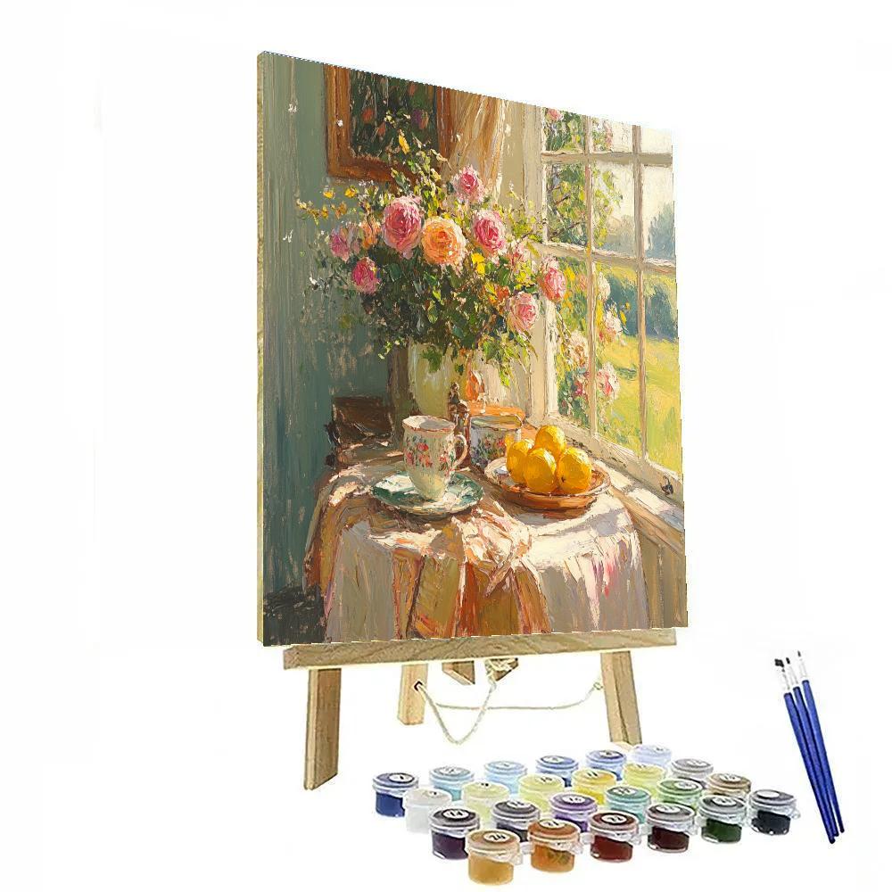 Pierre Bonnard Inspired Kitchen Table Numbered painting kits