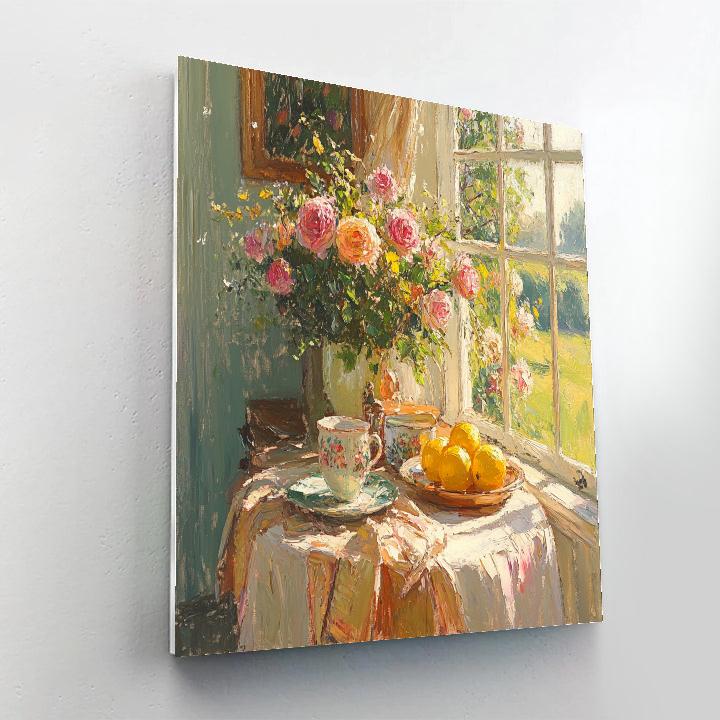 Pierre Bonnard Inspired Kitchen Table Numbered painting kits