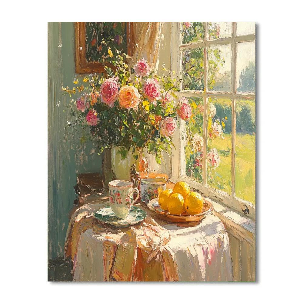 Pierre Bonnard Inspired Kitchen Table Numbered painting kits