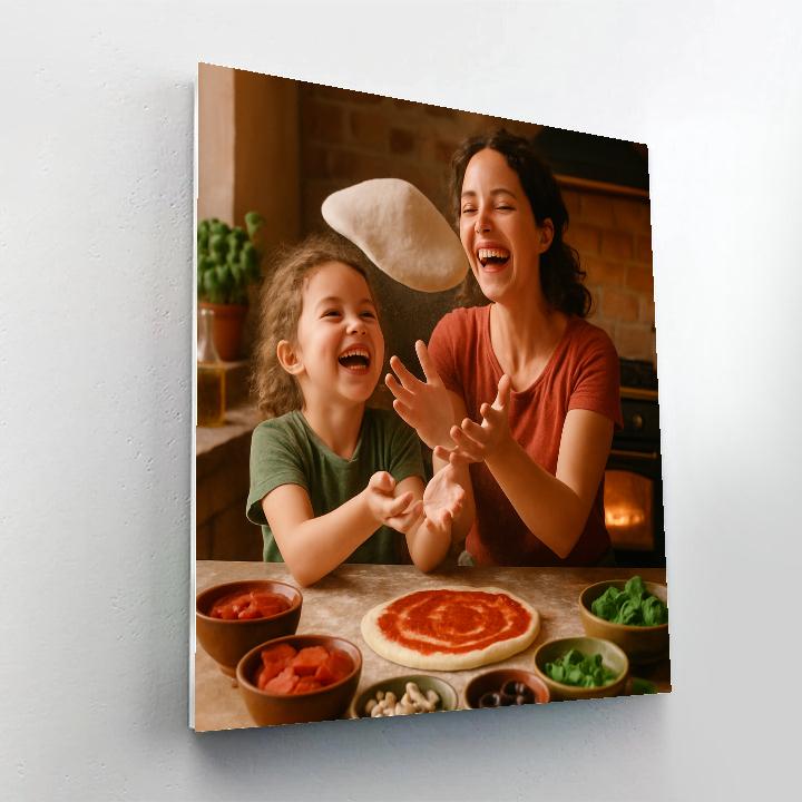 Homemade Pizza Night Number painting