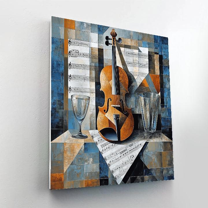 Georges Braque Inspired Still Life With Violin Paint by numbers art