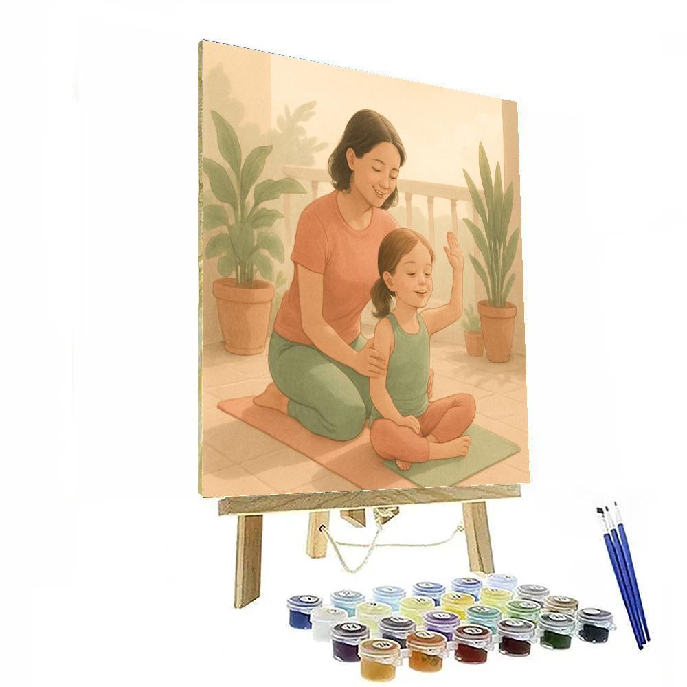 Mother And Child Yoga Flow DIY paint by numbers