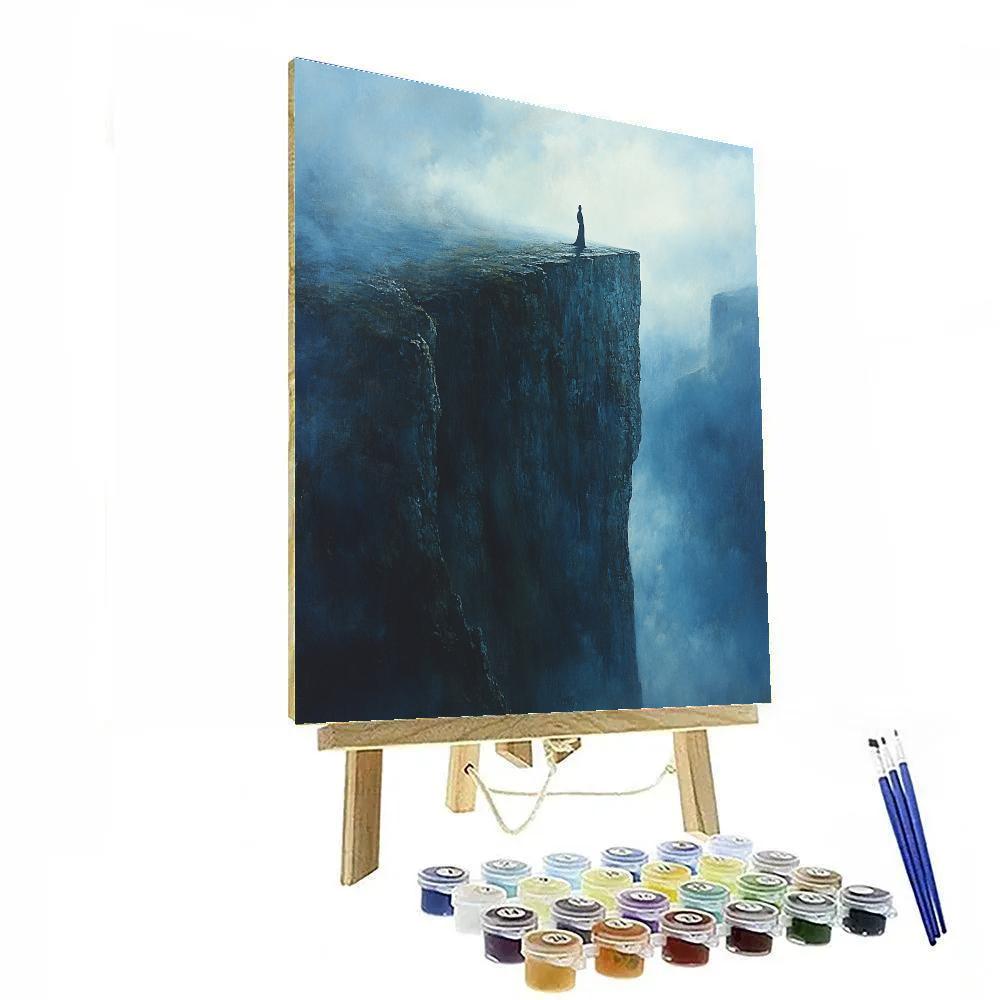 Caspar David Friedrich Inspired Lone Walker Numbered painting kits