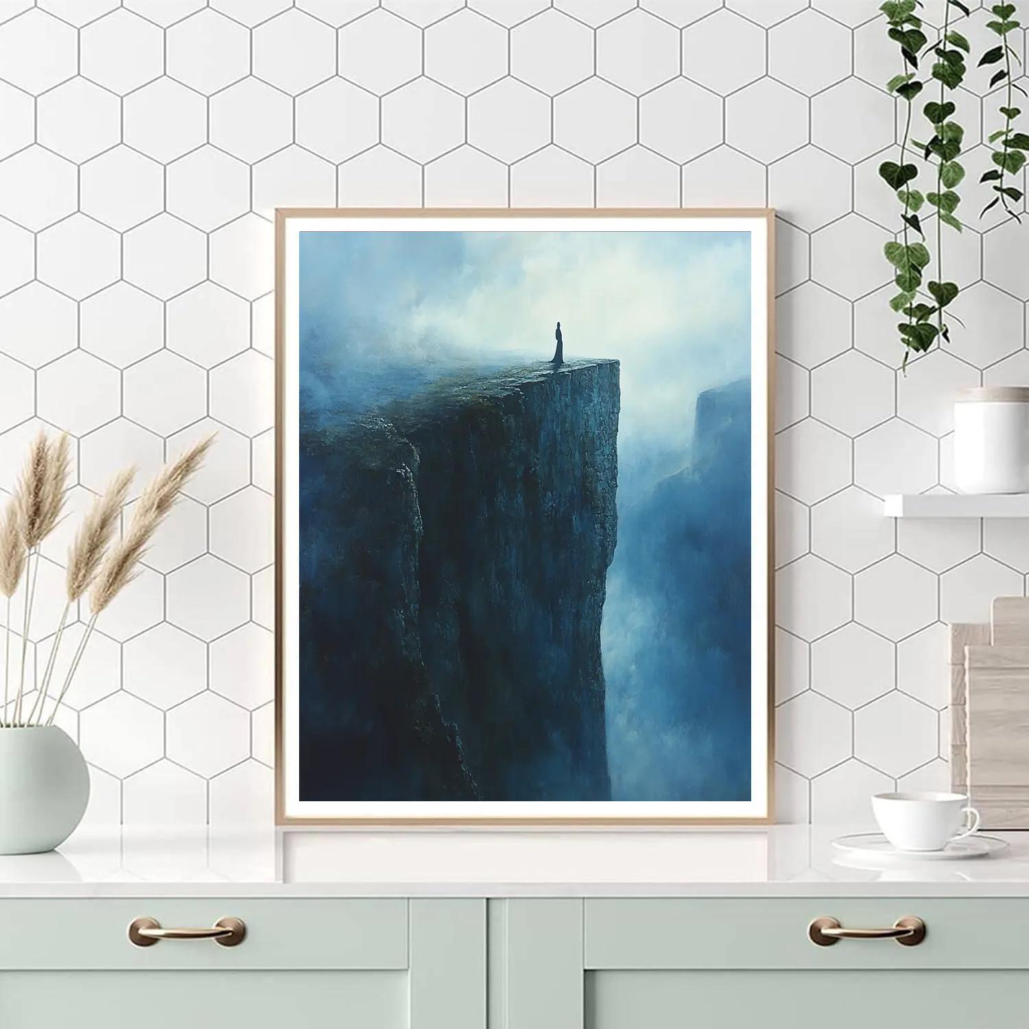 Caspar David Friedrich Inspired Lone Walker Numbered painting kits