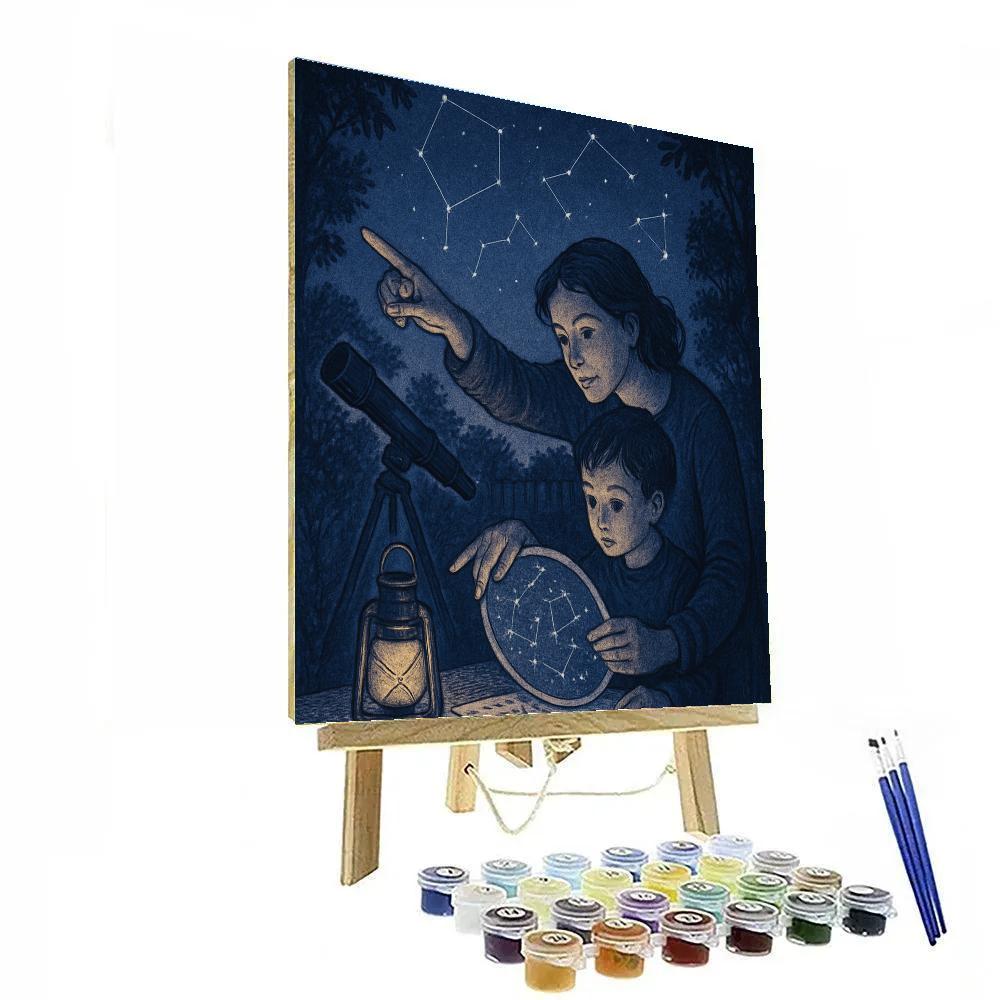 Mother And Child Star Charting Paint by numbers kits