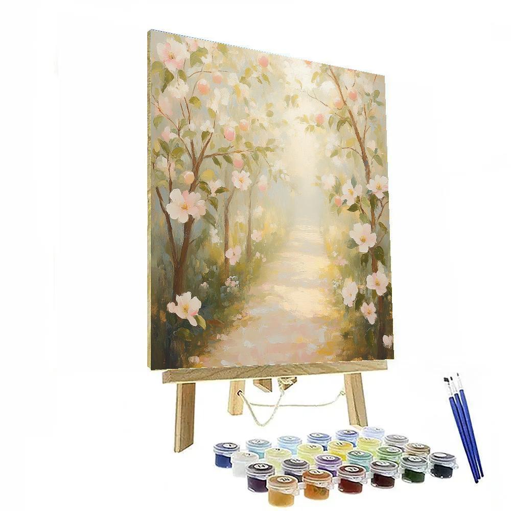 Monet Inspired Orchard Path Paint by numbers kits