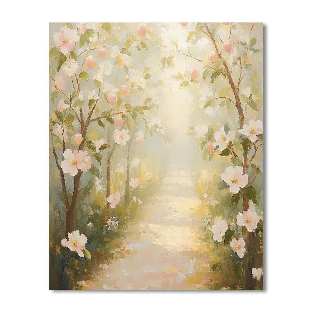 Monet Inspired Orchard Path Paint by numbers kits
