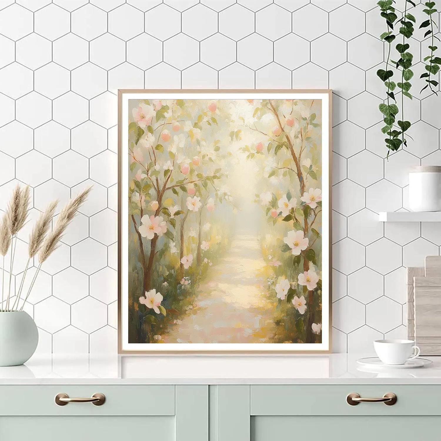 Monet Inspired Orchard Path Paint by numbers kits