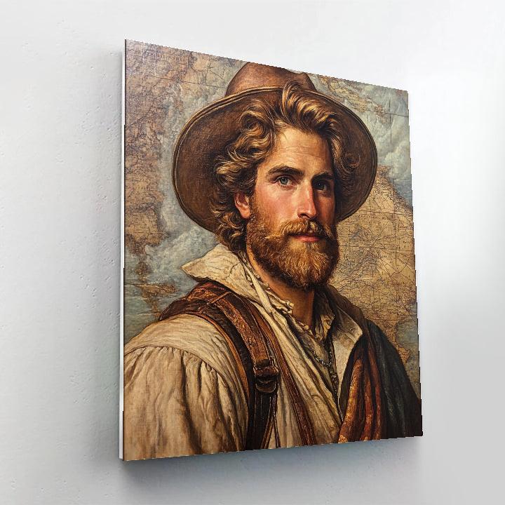 Leonardo Da Vinci Inspired Explorer painting number kit