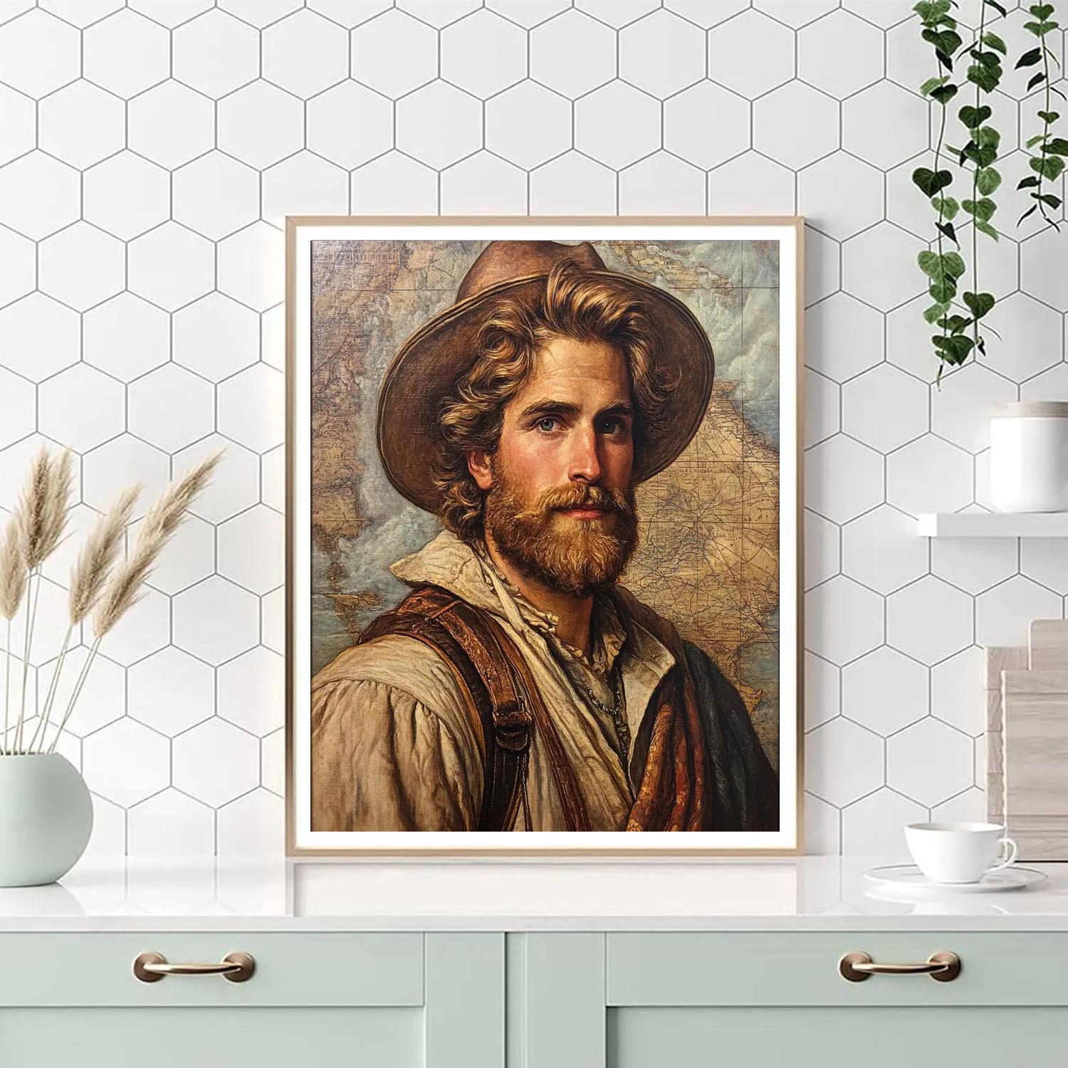 Leonardo Da Vinci Inspired Explorer painting number kit