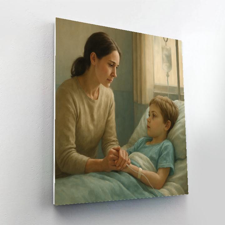 Mother Supporting Hospital Recovery Numbered painting kits