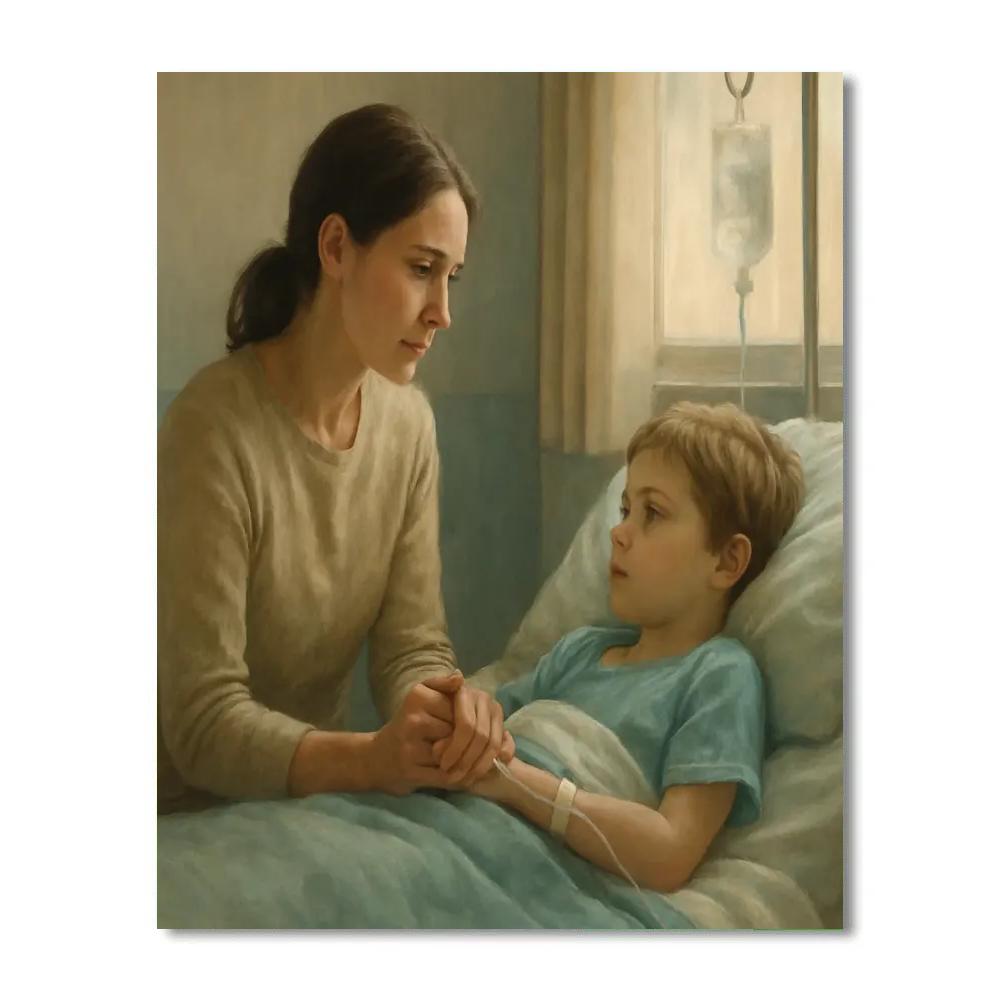 Mother Supporting Hospital Recovery Numbered painting kits