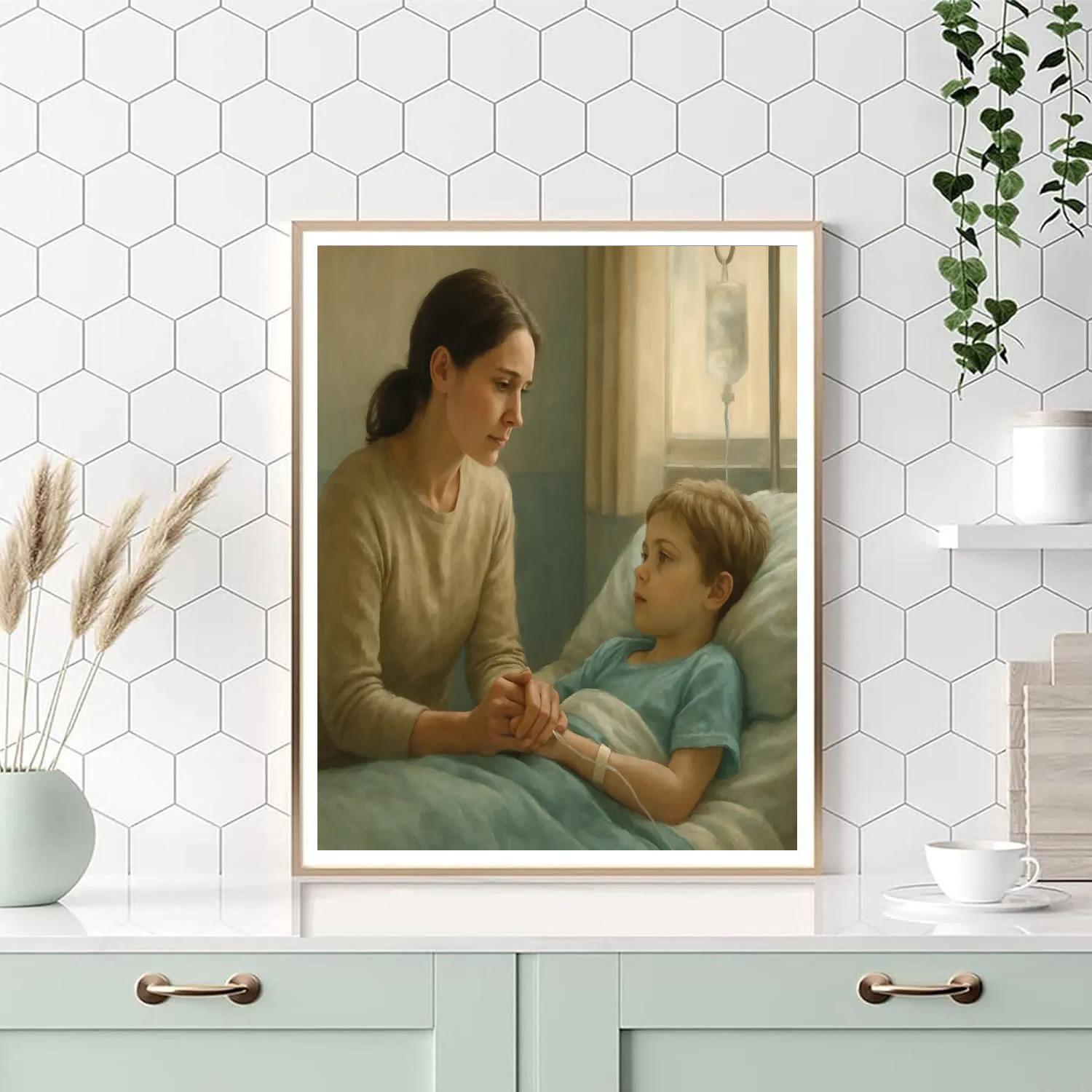 Mother Supporting Hospital Recovery Numbered painting kits