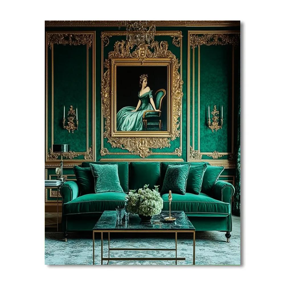 Gustav Klimt Inspired Tea Salon DIY paint by numbers