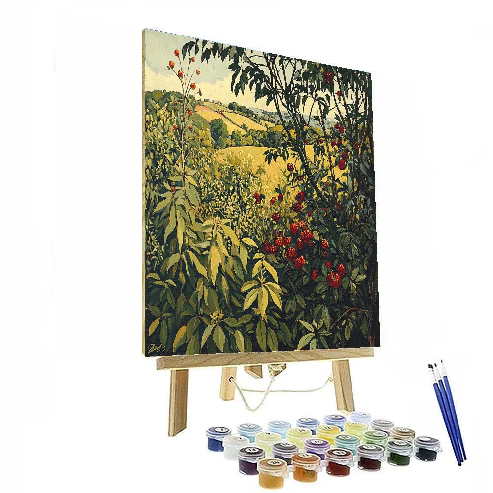 Frida Kahlo Inspired Kitchen Garden Numbered painting kits