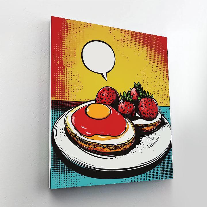 Roy Lichtenstein Inspired Breakfast Painting by numbers kit
