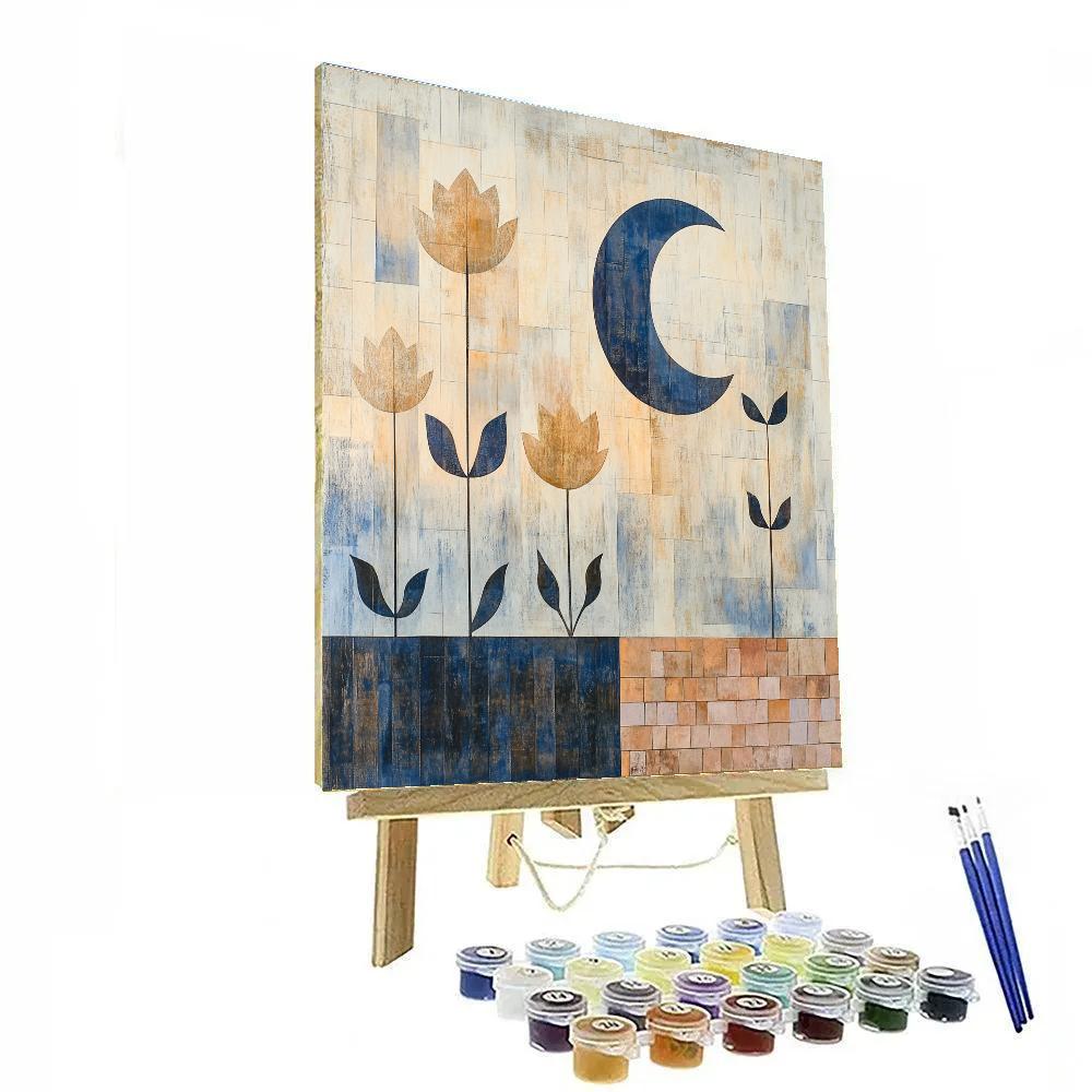 Paul Klee Inspired Moon Garden paint by numbers