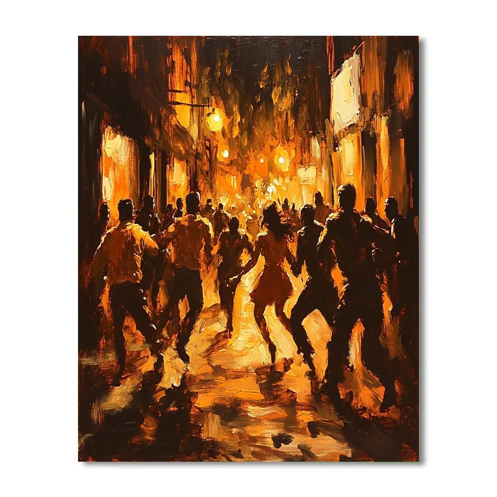 Caravaggio Inspired Market Brawl Paint by numbers art