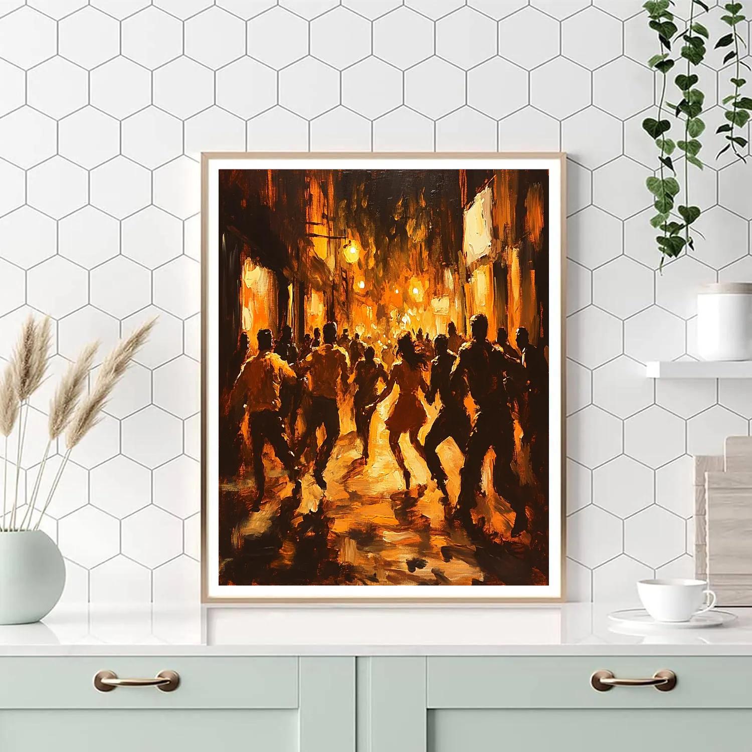 Caravaggio Inspired Market Brawl Paint by numbers art