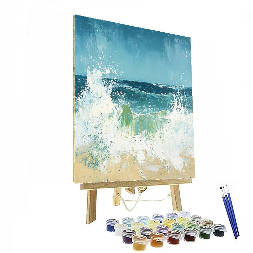 Jackson Pollock Inspired Surf painting number kit