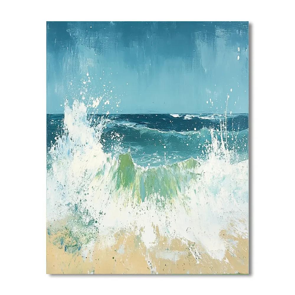 Jackson Pollock Inspired Surf painting number kit